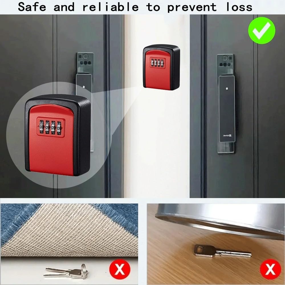 1 Pack Combination Lock for Locker 4 Digit Outdoor Waterproof Padlock for School, Gym, Sports, Fence, Toolbox, Gate, Case, Outdoor, Hasp Storage