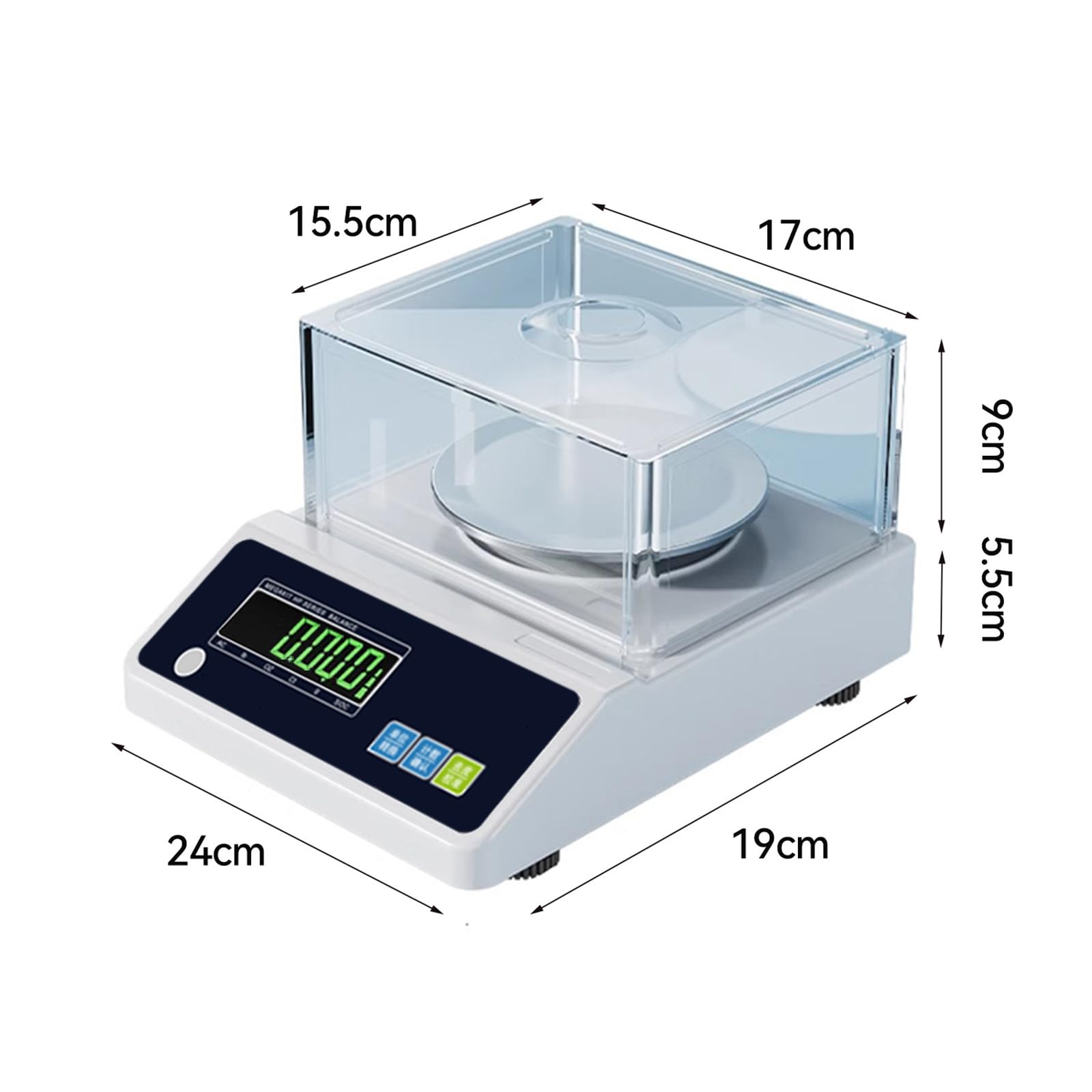 Balanza De Precisión De 0.001 G, Báscula De Laboratorio Analítica Digital, Carga Máxima: 300 G/500 G, Unidades: Gramos/Libras/Onzas/Quilates, Con Función De Conteo, Para Medición De Precisión,300g