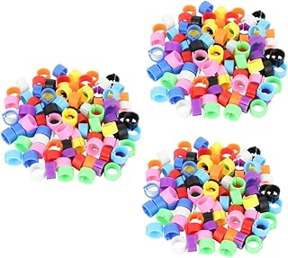 YARNOW 600 Pcs Bird Rings Leg Bands Chew Toys Pigeons Foot Rings Parrot Toys Rings for Birds Pigeon Identification Rings Bird Foot Rings Tag Parrot Foot Rings Bird Ankle Ring Poultry