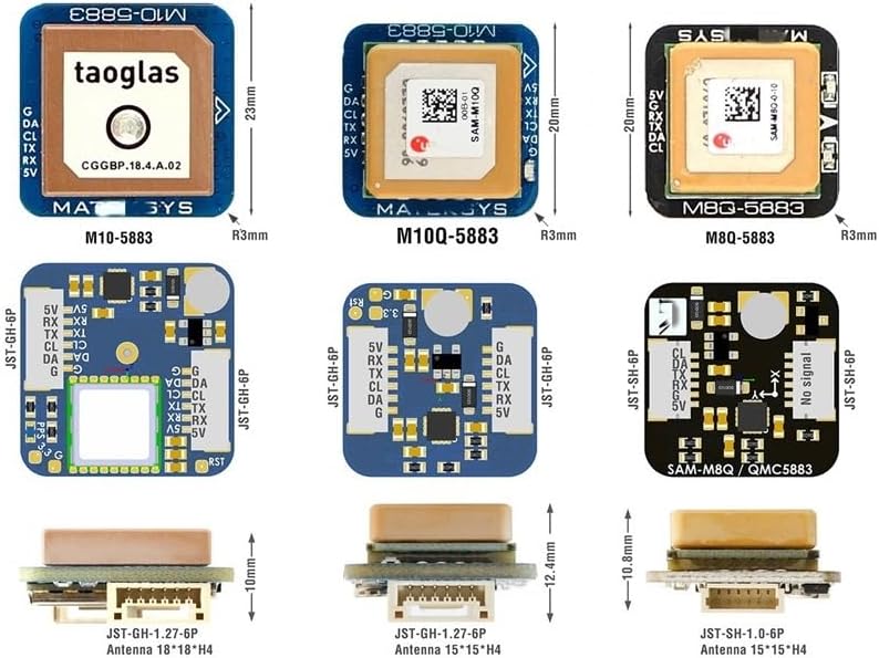 GPS Module M10Q-5883 Update Version Compatible with Racing Drones Quadcopters And Airplanes