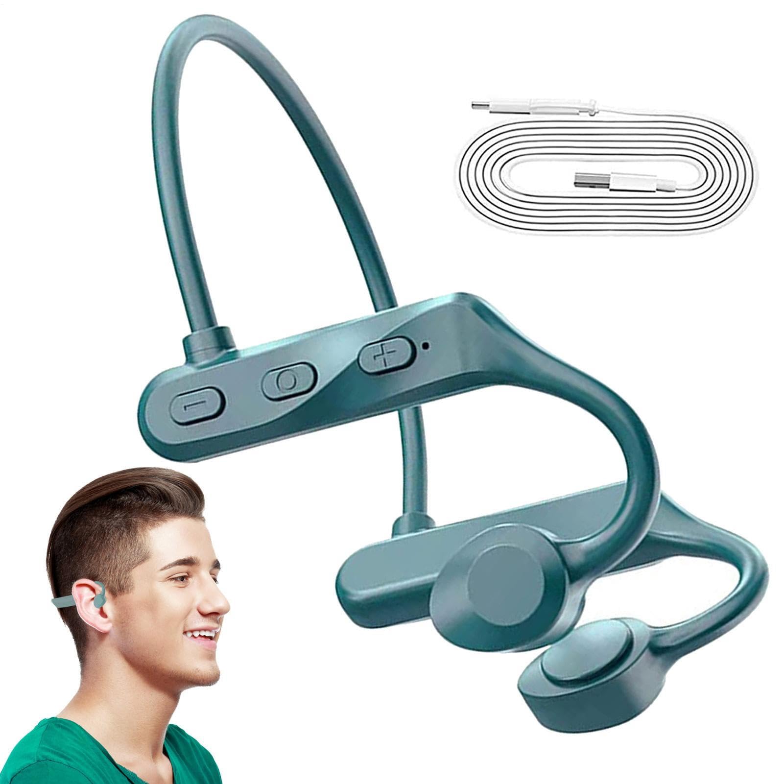 Auriculares de conducción de Huesos: diseño inalámbrico de Oreja Abierta Ligera, Auriculares Deportivos Bluetoth Resistentes al Sudor Resistente al Agua, auriculare de Ajuste Seguros cómodos | Ejecu