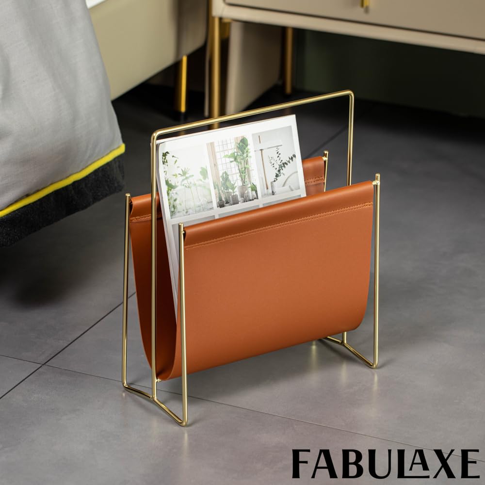 Fabulaxe Porte-revues et porte-revues pour bureau, bureau à domicile, salon, zones d'attente, rangement de fichiers de ferme, panier pour lettres, magazines, livres, journaux et autres documents de