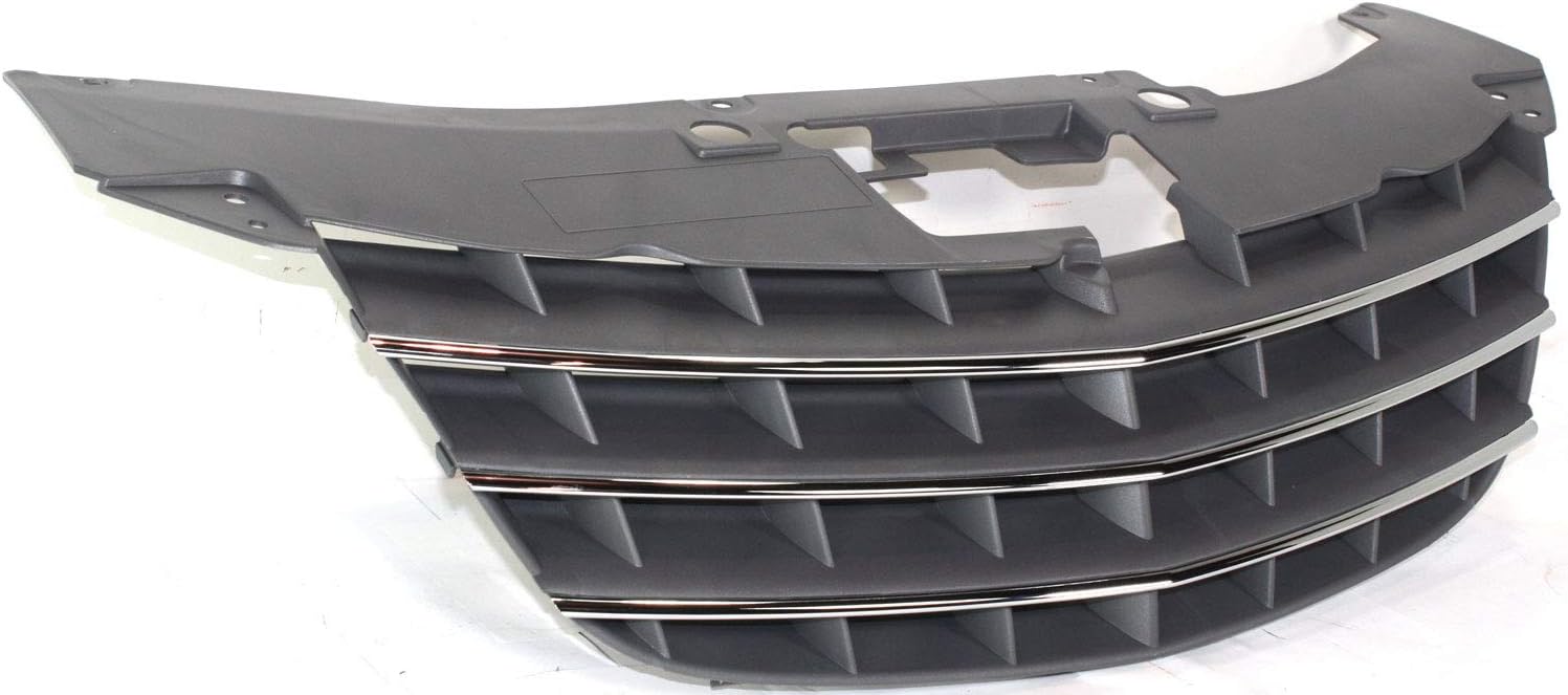 Garage-Pro Grille Assembly for CHRYSLER SEBRING 07-10 Ptd-Silver Black w/Chrome Insert Molding Convertible/Sedan