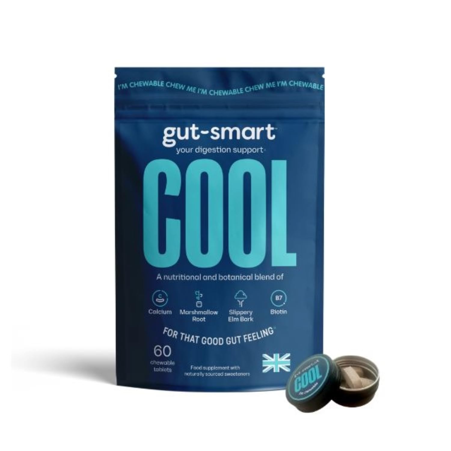 Gut-Smart Cool 60 Pineapple 60 Tablets