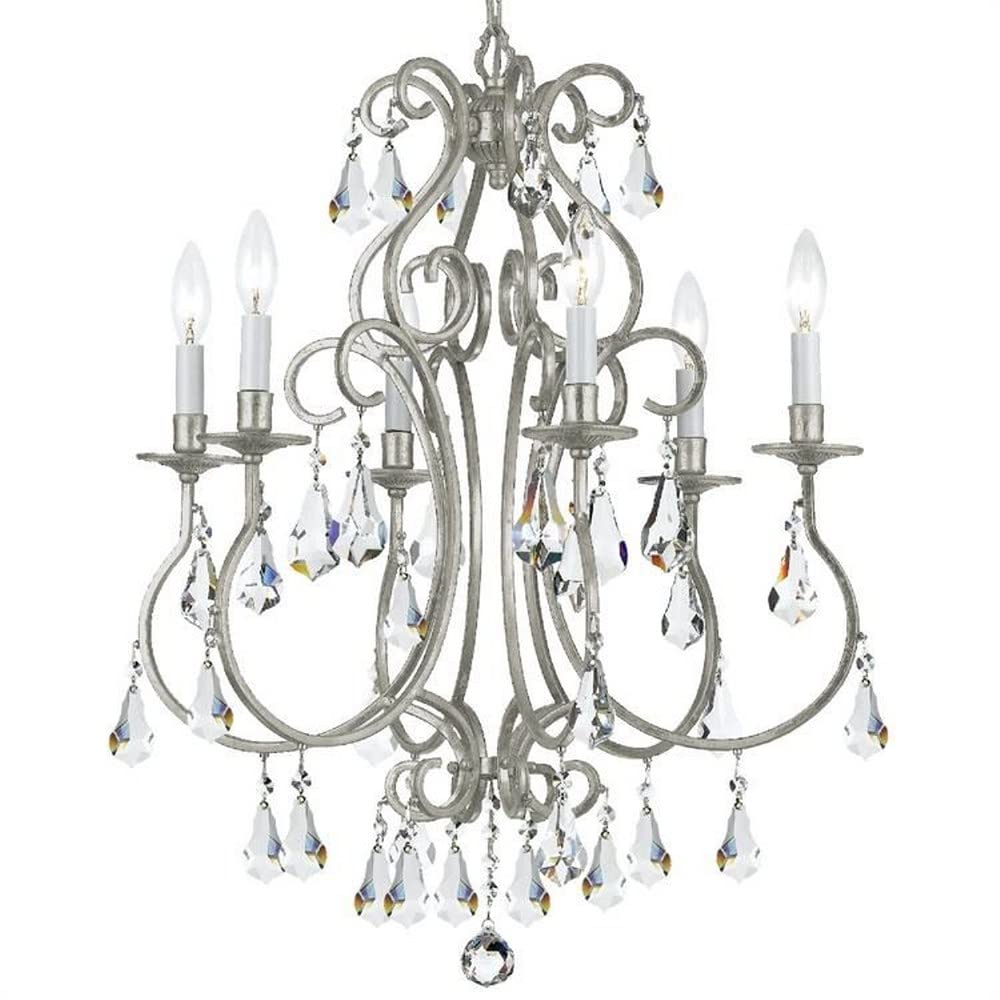 Crystorama 5016-OS-CL-MWP Crystal Accents Six Light