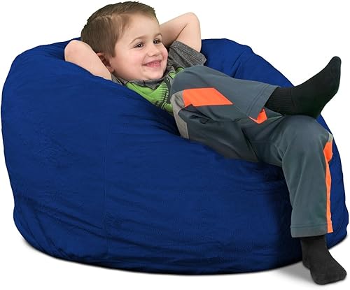 Miniatura 1 de ULTIMATE SACK Saco de puf para niños muebles gigantes rellenos de espuma, fundas lavables a máquina, costuras dobles, forro interior duradero y