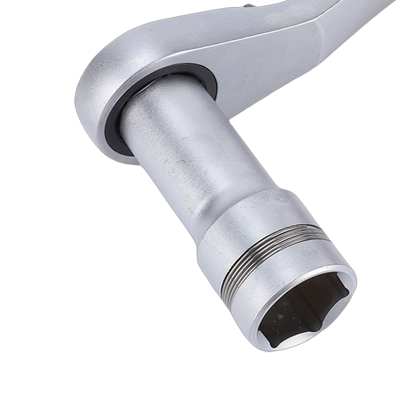 Annadue Set di Chiavi a Bussola e Cricchetto Passanti, Presa Passante a 12 Punti da 10-24 Mm, Chiave a Cricchetto Reversibile 72T con Adattatore di Azionamento da 1/2 3/8 Pollici, Set di Chiavi a
