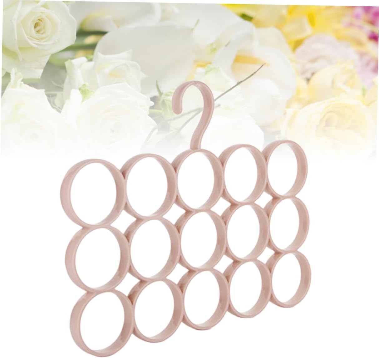 Closet Storage Rack Scarves Ties Organizer Rings Space-Saving Wire Hangers for Hanging Scarves Belts Leggings Shawls