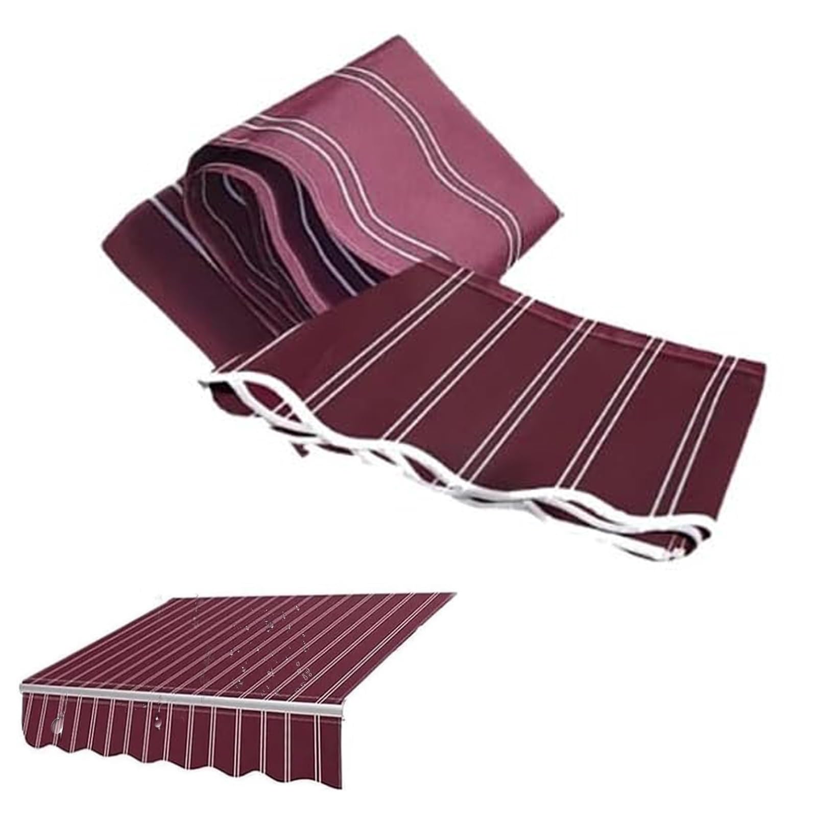 Cubierta de toldo 100% poliéster de alta densidad y durabilidad para sombra exterior