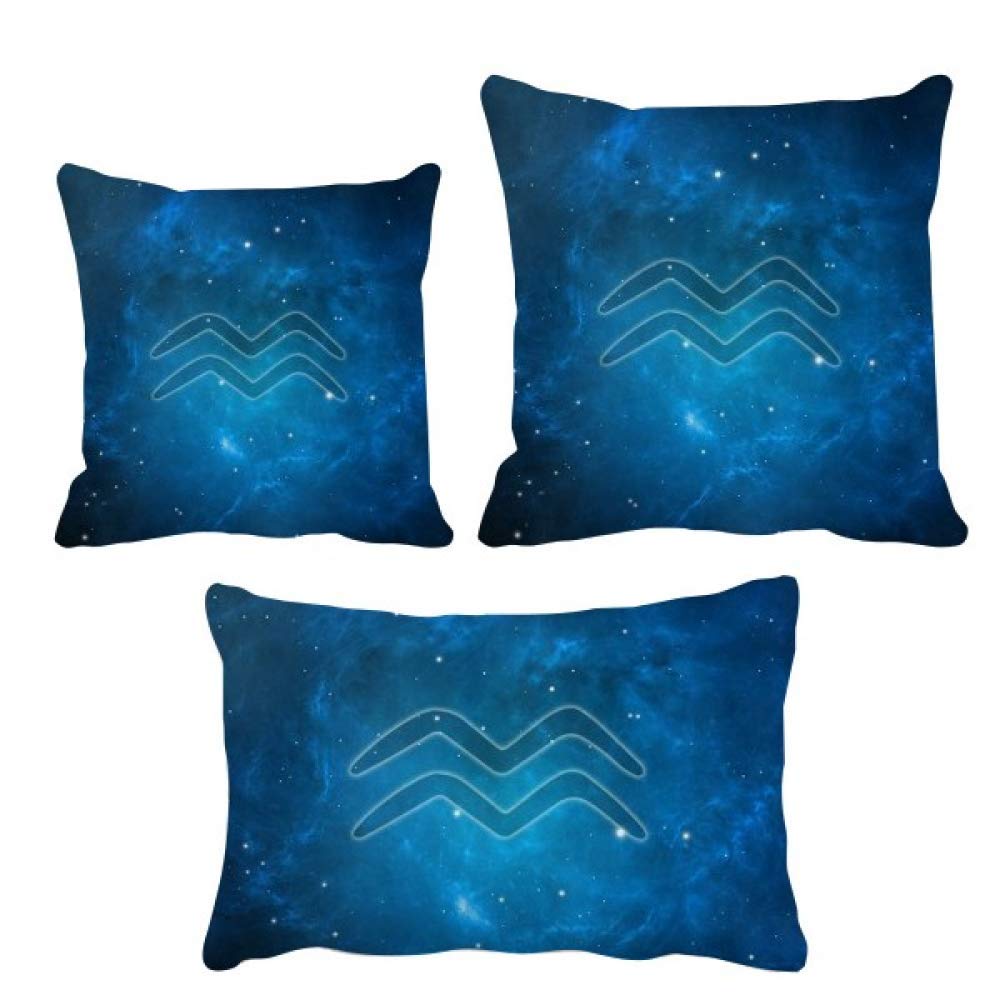Coussin Verseau zodiaque DIYthinker oreiller décoratif astrologie salon