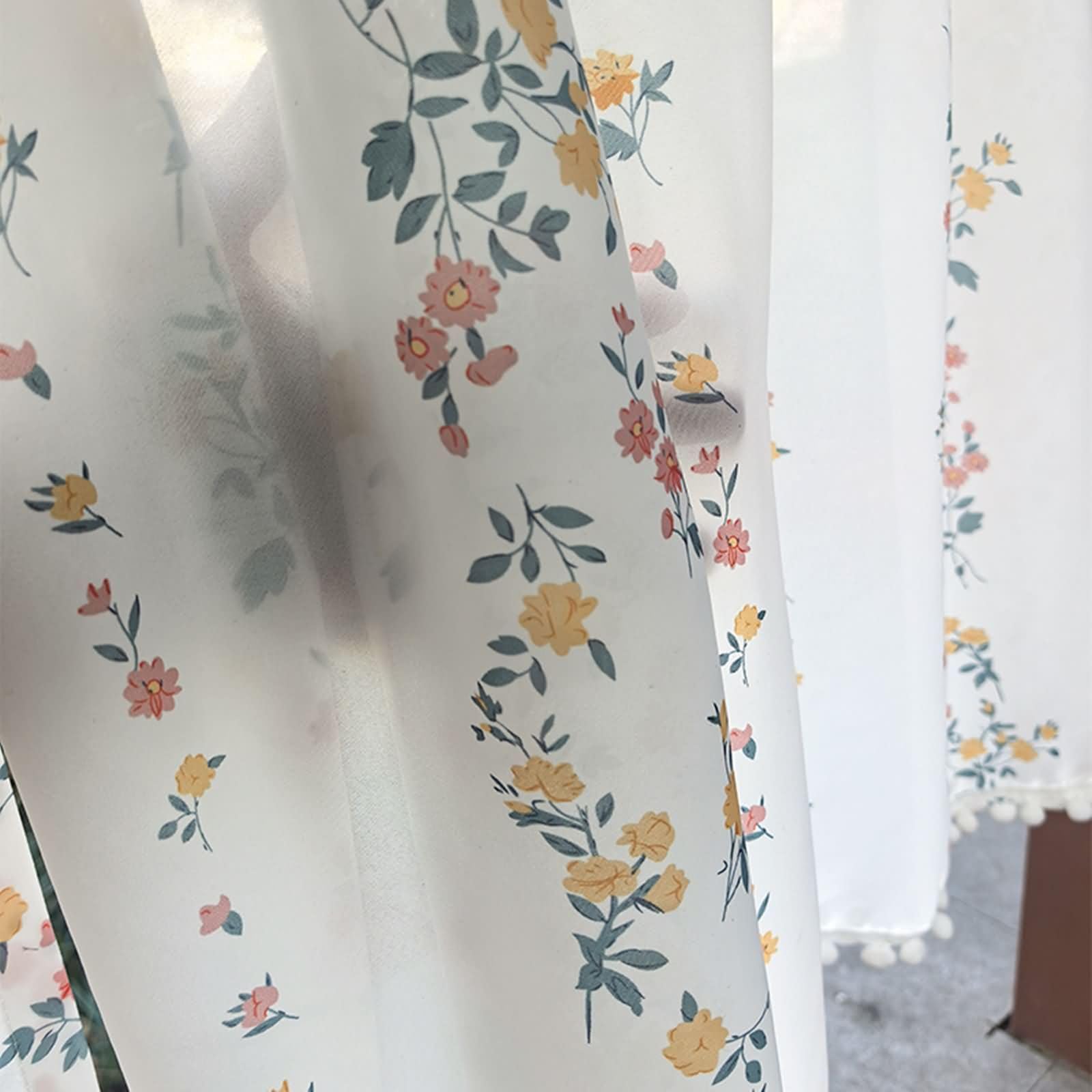 1 tenda corta in stile rustico, larghezza 150 cm, tasca per asta