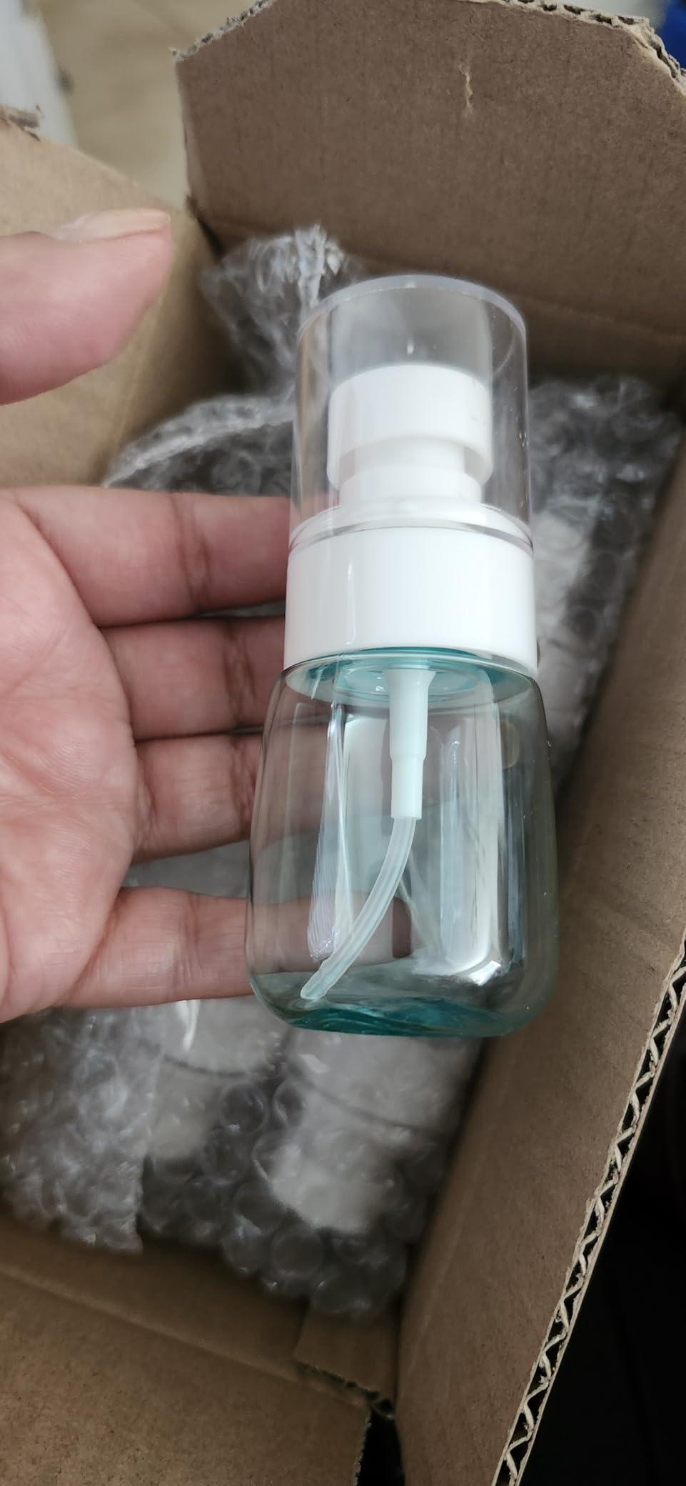 QPCMV 6 Pack 1oz 30ml Travel Spray Bottles TSA Approved - Leakproof Plastic Fine Mist Sprayers for Toiletries, Skincare & Plants, Portable Mini Sprayer Set with Secure Caps & Assorted Colors