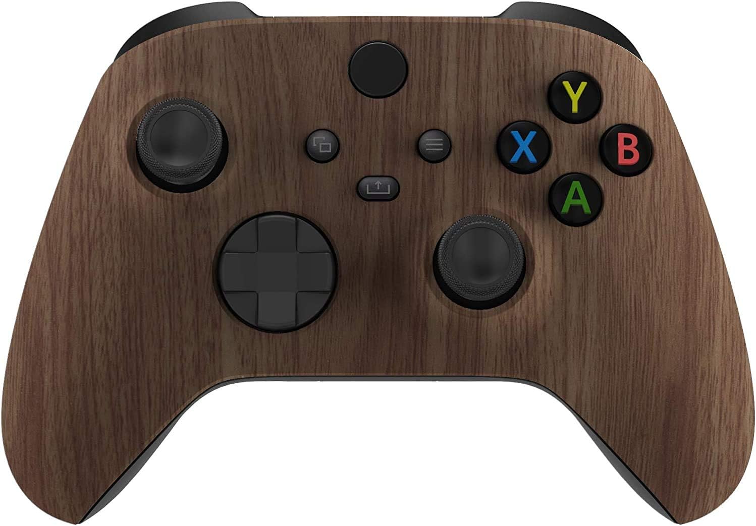 Custom Controllerzz Wood Controller Bundle – Includes Wood Custom Wireless Controller for Xbox Series X/S, Xbox One, PC & Braided USB-C Cable & Universal Protective Case