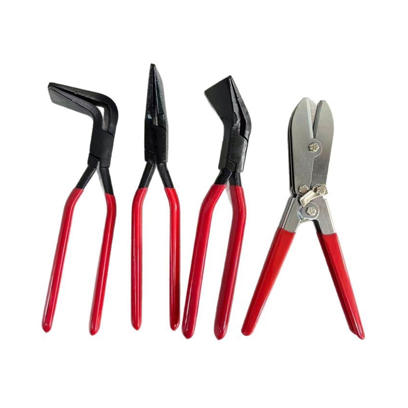 Tsophreniq Strength Steel Sheet Metal Brake Pliers 3 Piece Collection For Accurate Bends And Extended Durability Nonslip Grip Bending Pliers