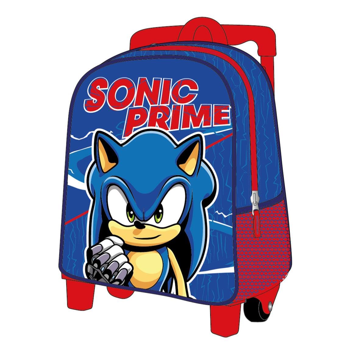 CERDÁ LIFE'S LITTLE MOMENTS Boy's Sonic Prime Trolley Backpack for Kids, BLU, One Size