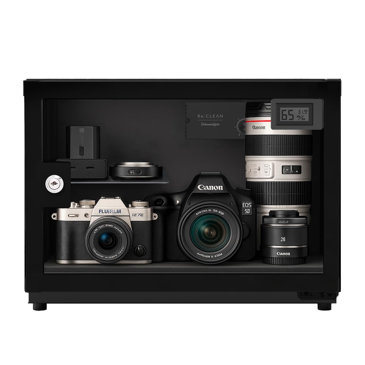 防湿庫、Rｅ：CLEAN，25L Amazon | Re:CLEAN リクリーン 25L 防湿庫 NEXT デジタル湿度計