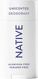 Native Deodorant,Unscented, Aluminum Free, Paraben Free, 2.65 OZ (75 g), Coconut Oil and Shea Butter