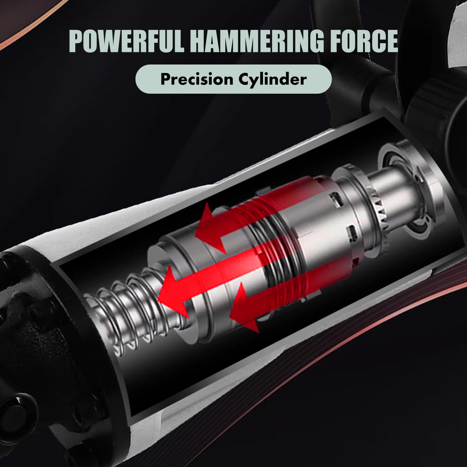 Taladro percutor eléctrico de 65 A con motor de 1250 W, taladro de impacto de alto rendimiento para hormigón y mampostería, compatible con brocas PH65