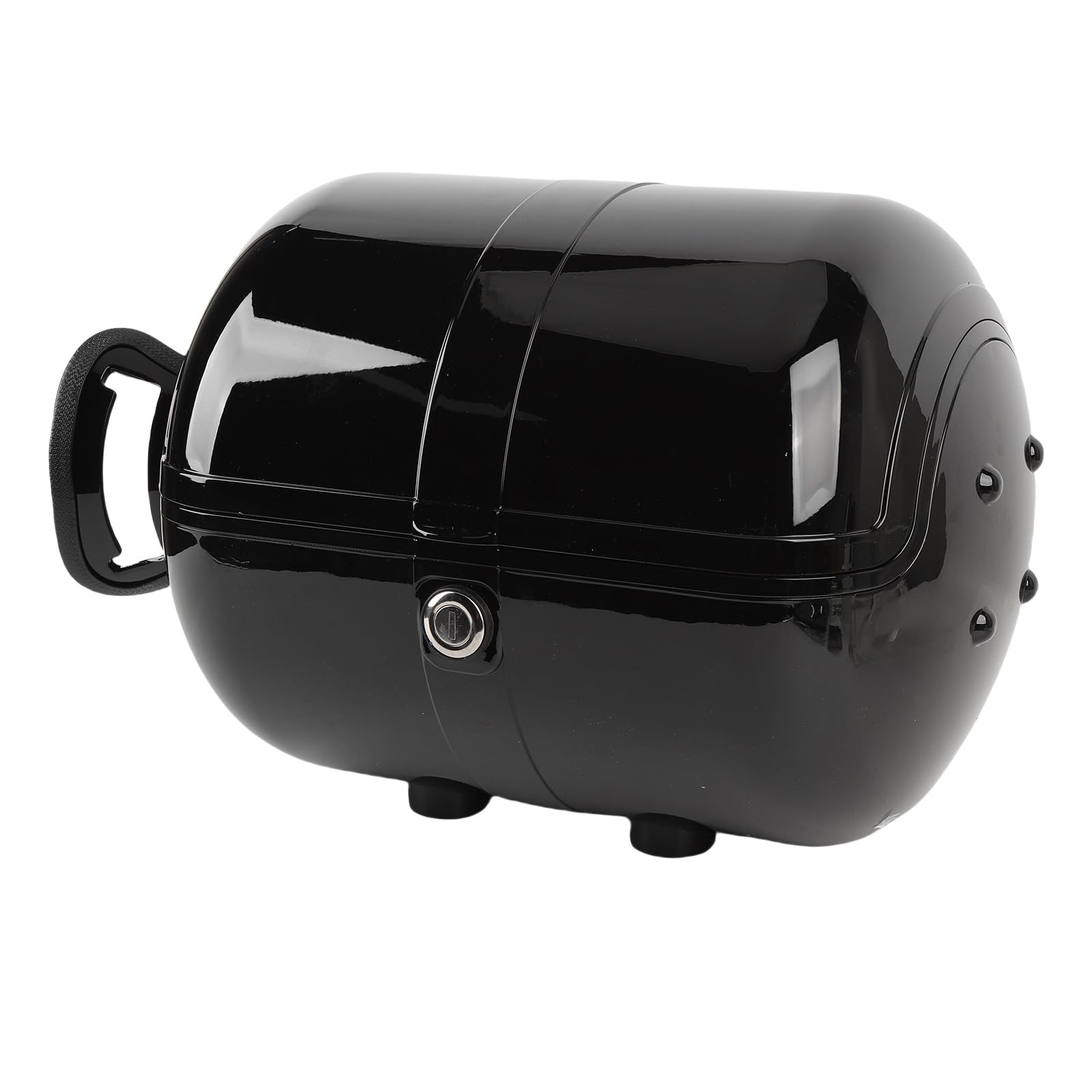 Coffre Moto 28L Top Case, Coffre de Rangement Étanche avec (Black)