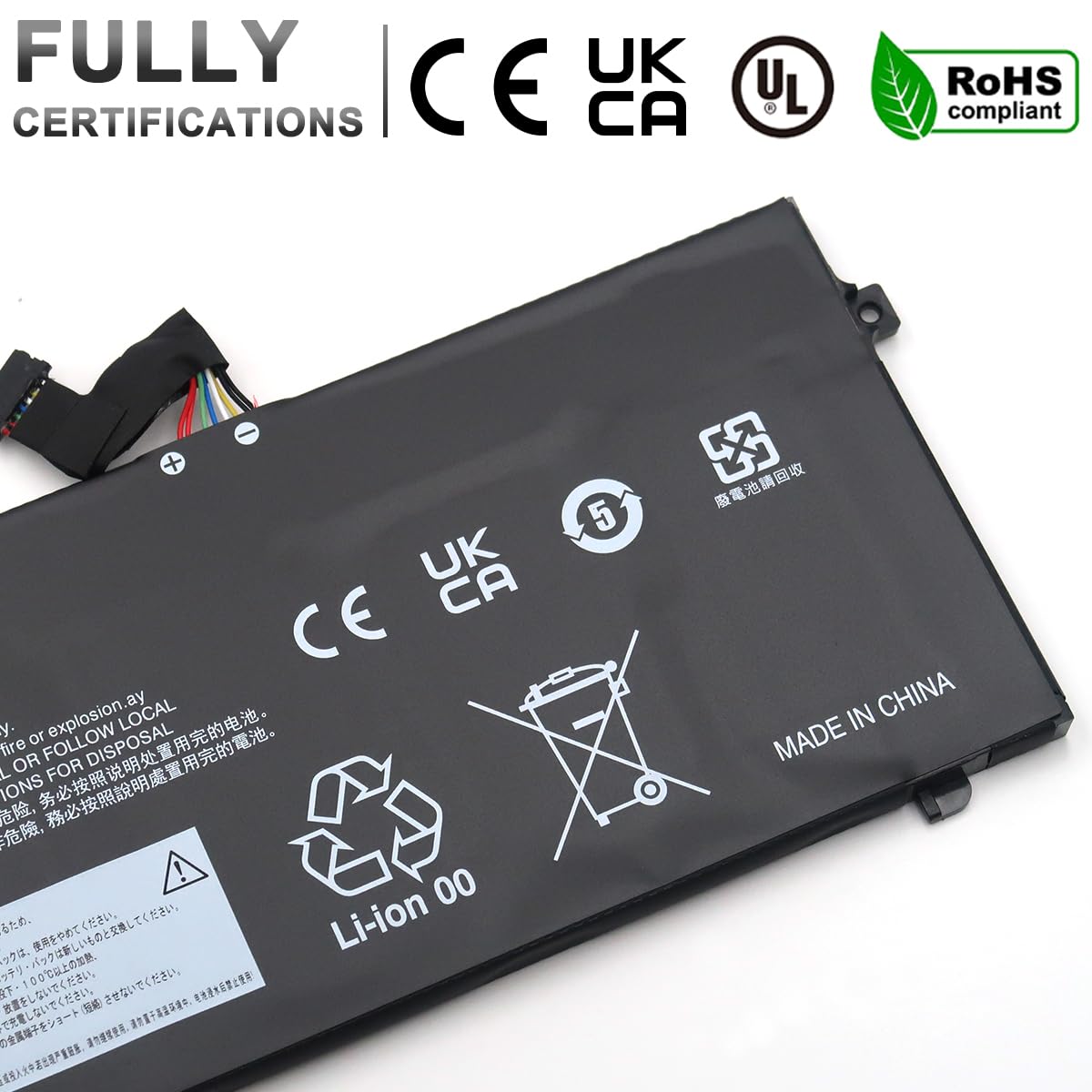 L18M6PD1 L18C6PD1 Batería para Lenovo ThinkPad X13 1st Gen (2020) X390 X395 Series L18D6PD1 L18M6PD2 02DL020 02DL019 02DL018 02DL017 SB10K97658 SB10K97657 SB10K97656 SB10K97655 11.46V 48Wh