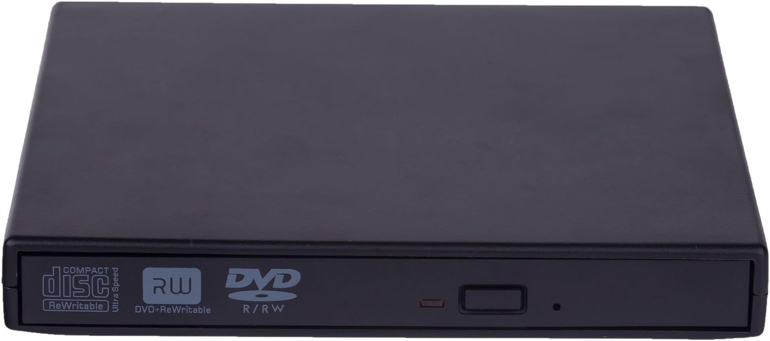 New External USB 2.0 Slim CD/DVD RW Drive Writer for All Laptop, PC, MAC
