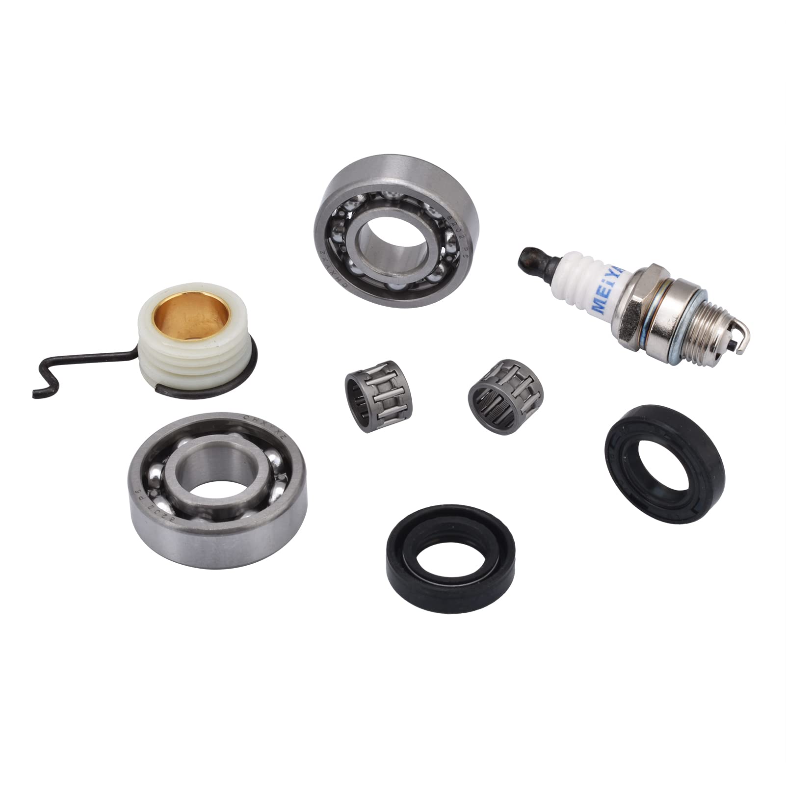 Cancanle Crank Crankshaft Ball Needle Bearing Oil Seal Worm Gear Set For Stihl 021 023 025 Ms210 Ms230 Ms250 Chainsaw