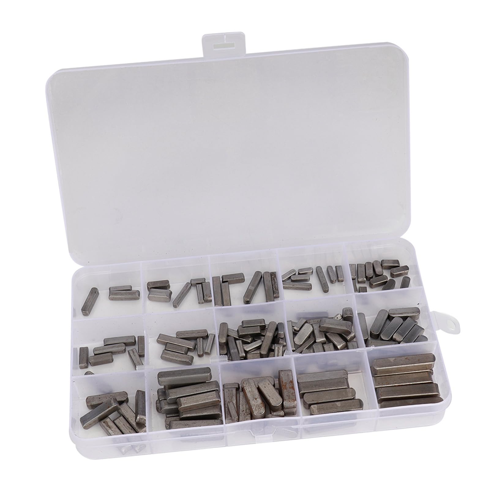 Ymiko 140PCS Professional Parallel Drive Shaft Key Round Ended Key Resistant Fastener 3mm 4mm 5mm 6mm Sizes