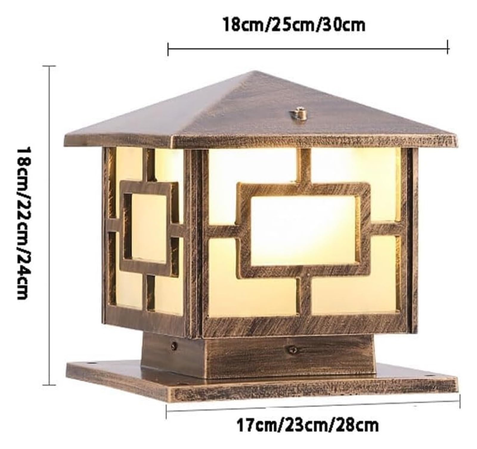 XJBTBA Decorate Post cap Light Outdoor Pillar Hard Wired Exterior Pole Lights Fixture Waterproof Pier Mount Light,Pendant Ceiling