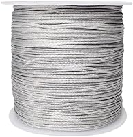 Vista 16 de Cuerda de nailon de 109 yardas de 0.031 in para pulseras de macramé, nudos chinos, collares, colgantes, fabricación de joyas (rojo)