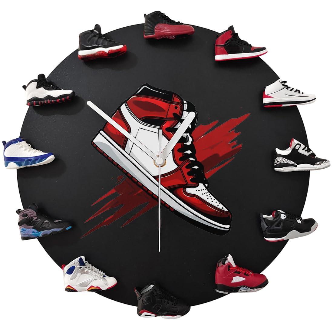 a clock of 3d mini sneakers