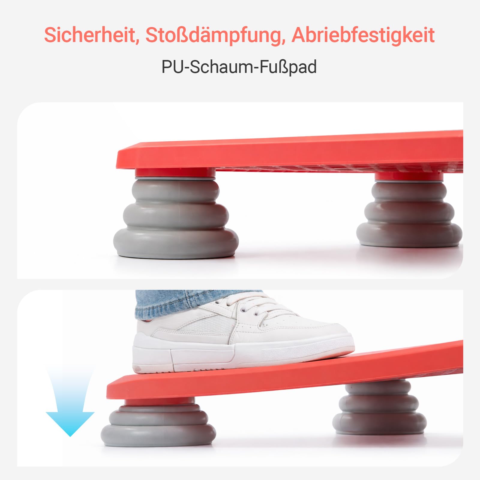Trampolin für Kinder – 65x12x65 cm Mini Trampolin mit Rutschfester Oberfläche | Maximale Belastung 80 kg | Einfach zu Reinigen und Zusammenzubauen