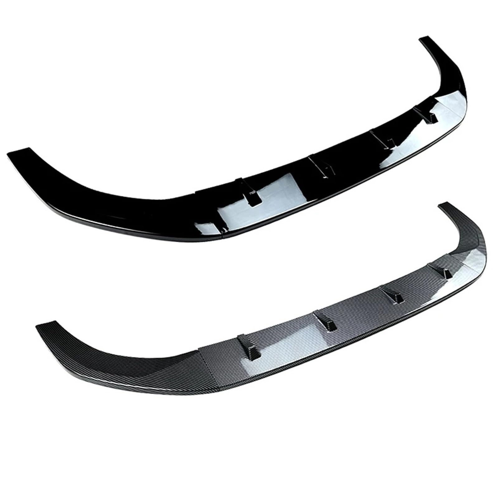 Frontlippe Spoiler Für VW Für Golf 8 Für MK8 Für GTI Für GTD Für GTE Frontstoßstangenlippe Spoiler Maxton Style Diffusor Splitter Kinnblenden(Glossy Black)