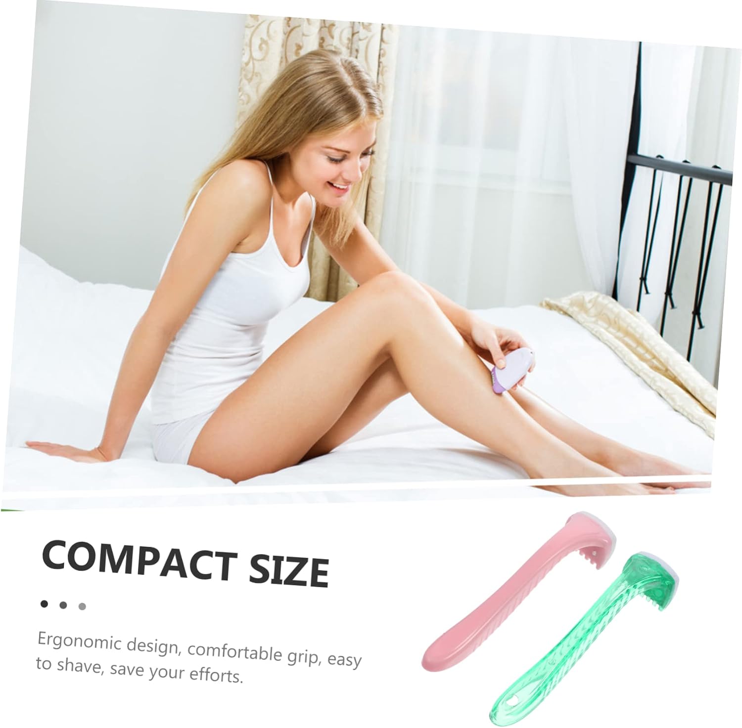 CALLARON 6pcs Women Hair Removal Portable Body Hair Shaver for Arms Legs and Privates Travel-Friendly Design for Easy Grooming and Beauty Care