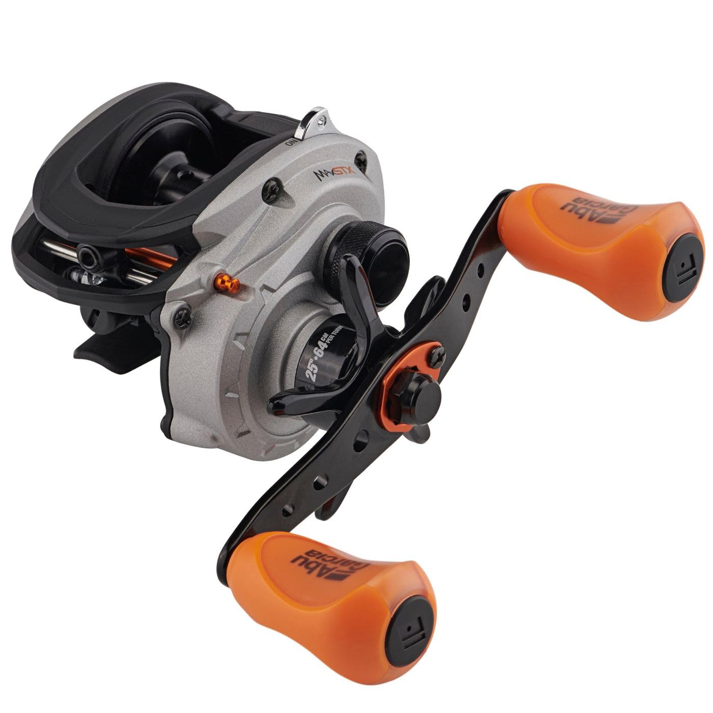 Abu Garcia SMAX3 Silver Max Low Profile Baitcast Angelrolle