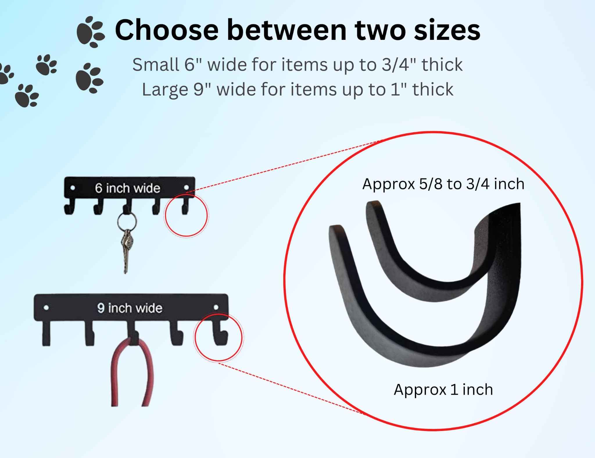 Amazon.com: The Metal Peddler Cavalier King Charles Spaniel Key Holder &  Leash Hanger for Wall - Large 9 inch Wide with 5 Hooks - Made in USA : 居家與廚房