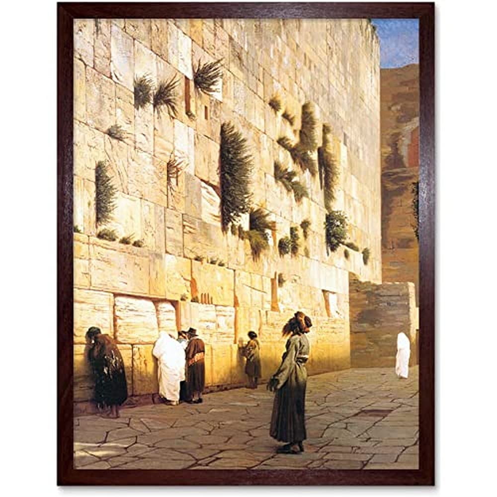 Gerome Solomon's Wall Jerusalem Temple Painting Unframed Wall Art Print Poster Home Decor Premium
