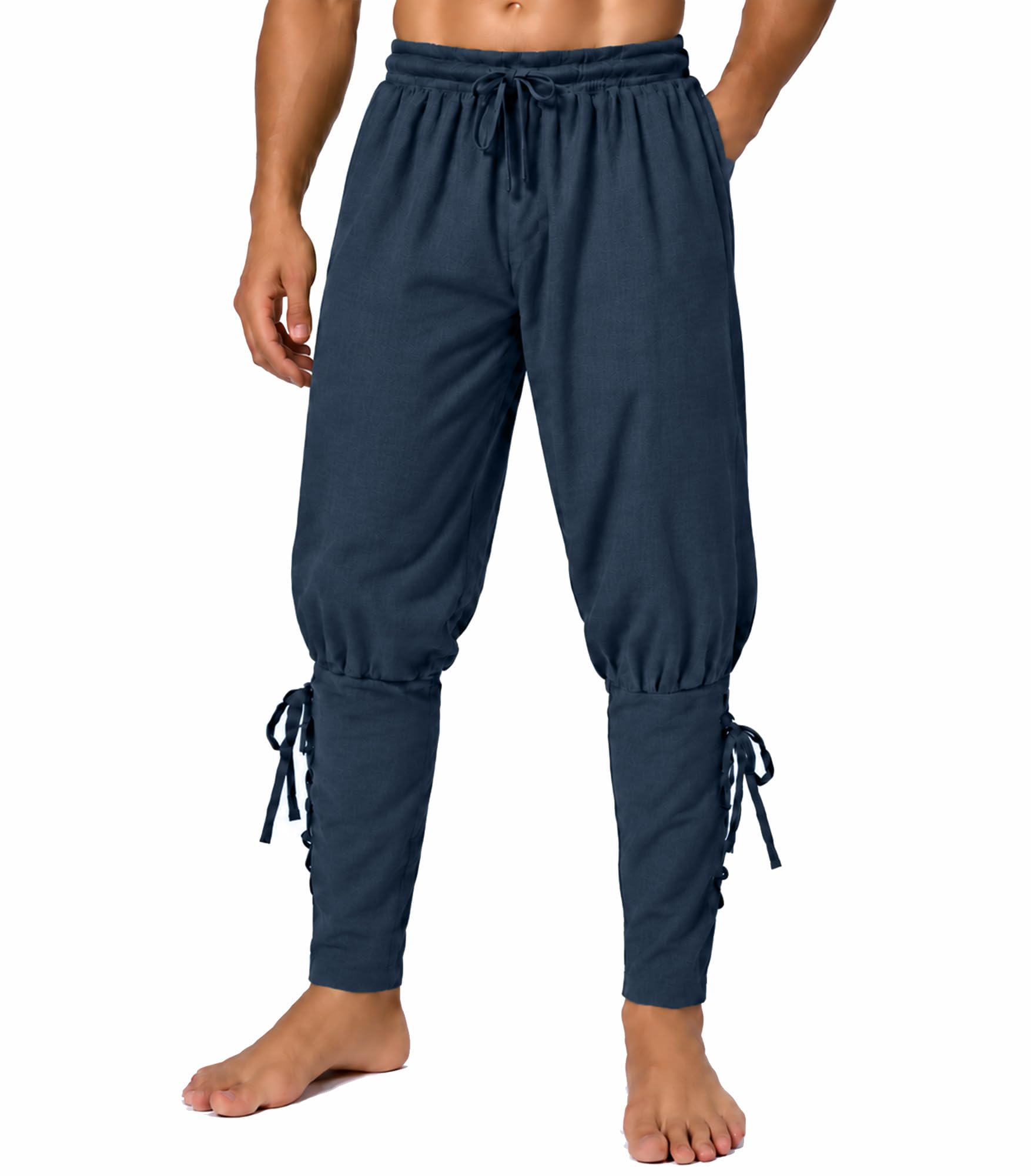 Men's Medieval Renaissance Pirate Pants Viking Ren Faire Costume