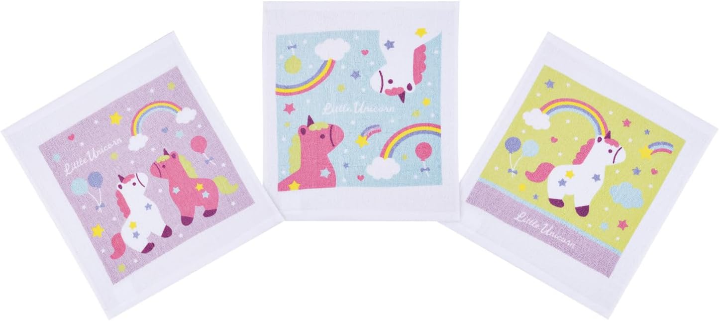 Skater OAC1T-A Little Unicorn Girl Towel Set of 3