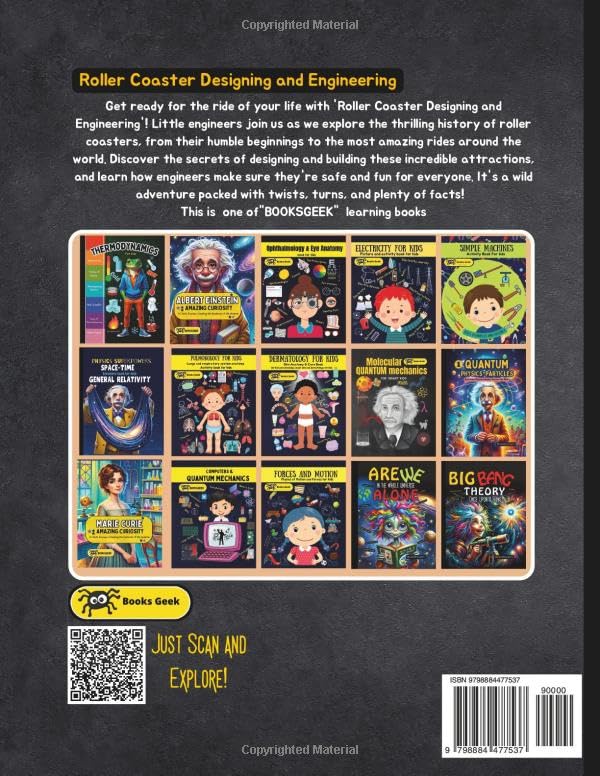 Roller Coaster Design and Engineering: The Engineering Behind Roller Coaster Design a books for kids 8-12 Discovering Roller Coasters History, ... Evolution (How Things are Made Book for Kids) - Image 2