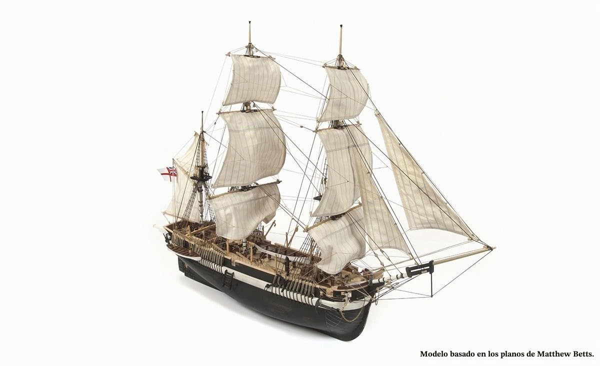 Barco de Madera Occre HMS Terror 1/75 (con Velas)