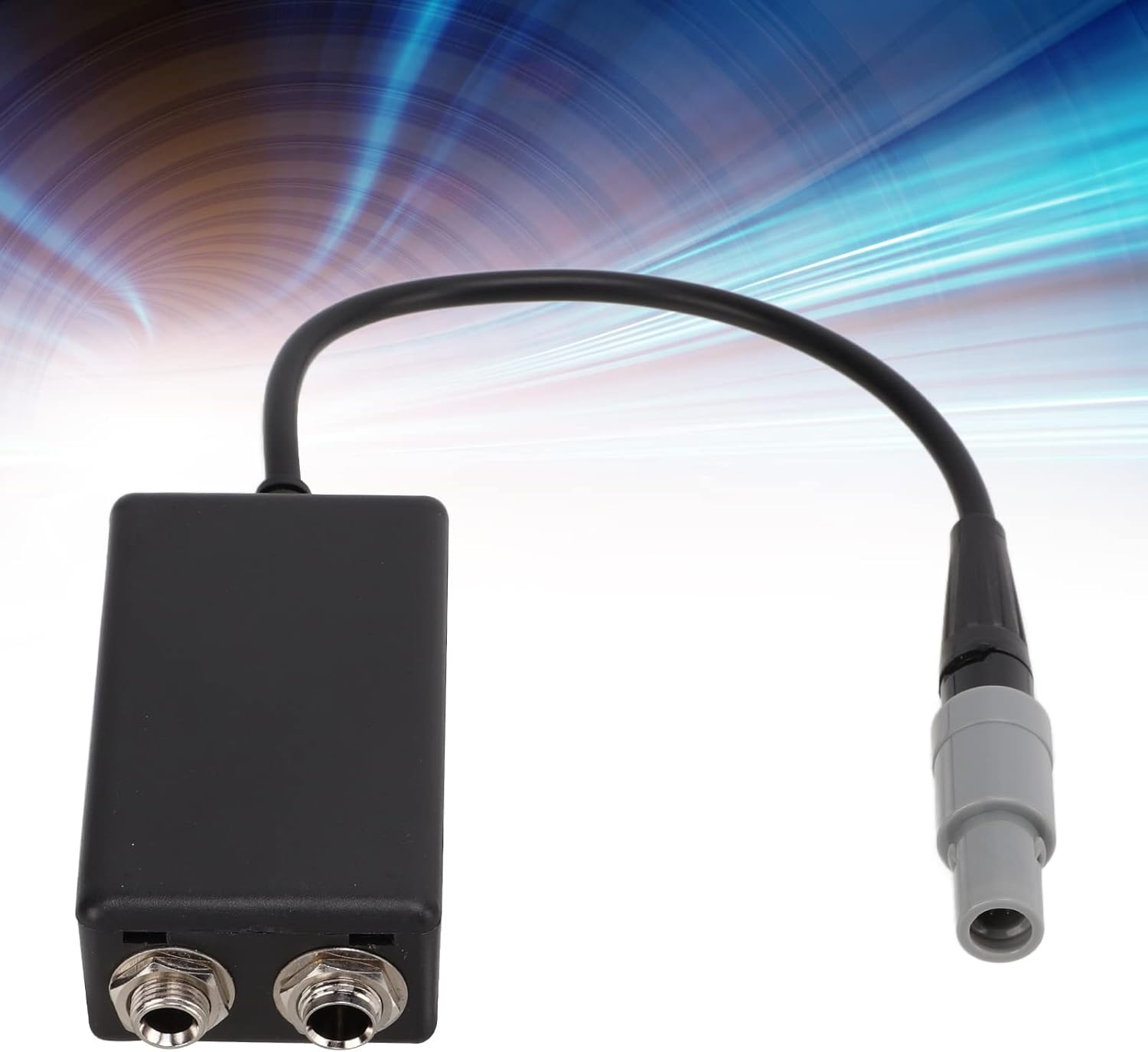 Aviation Headset Adapter, Headset Adapter General Aviation Dual for GA Female to for LEMO 6‑pin Male Adapter