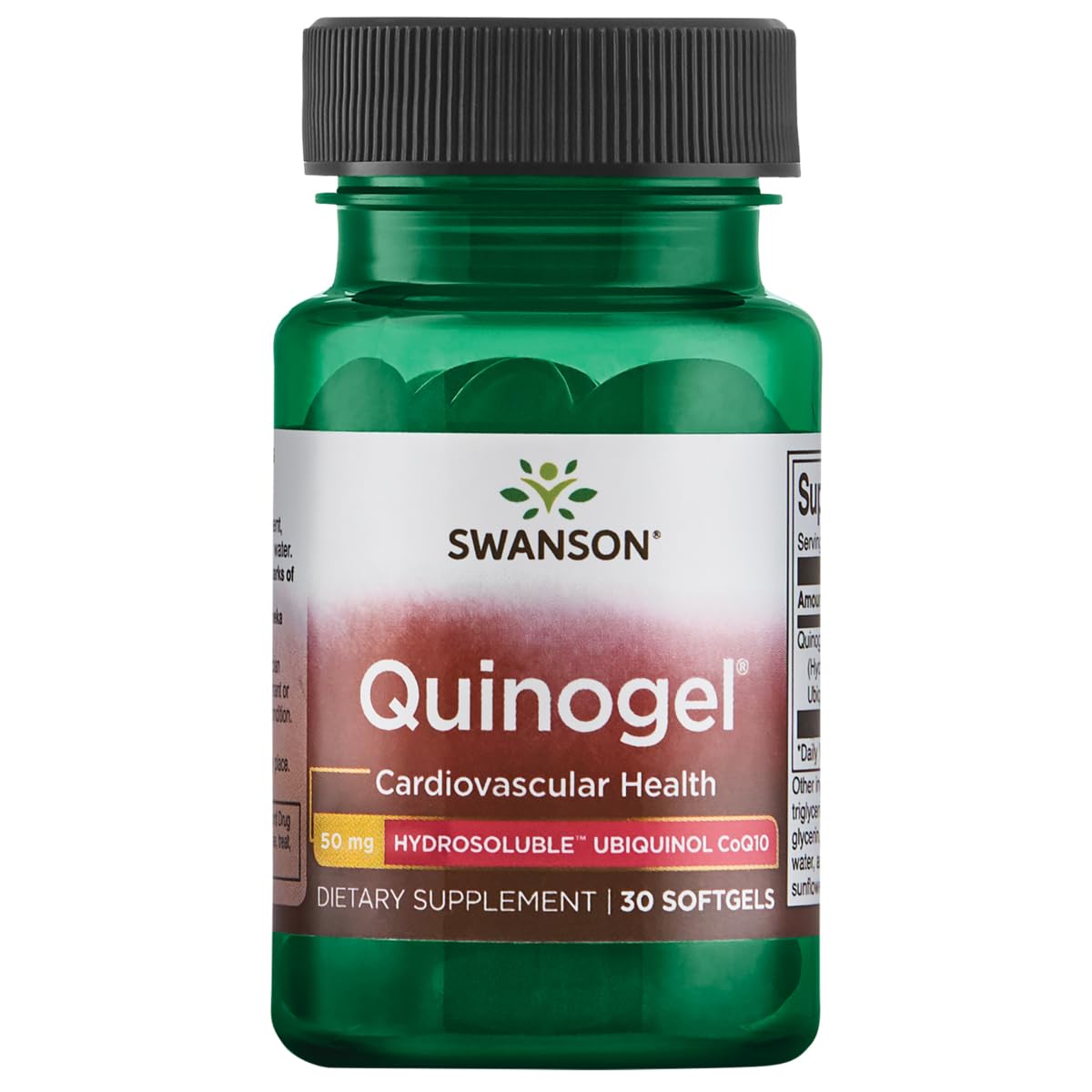 Swanson Quinogel Hydrosoluble Ubiquinol CoQ10, 50 mg, 30 Sgels