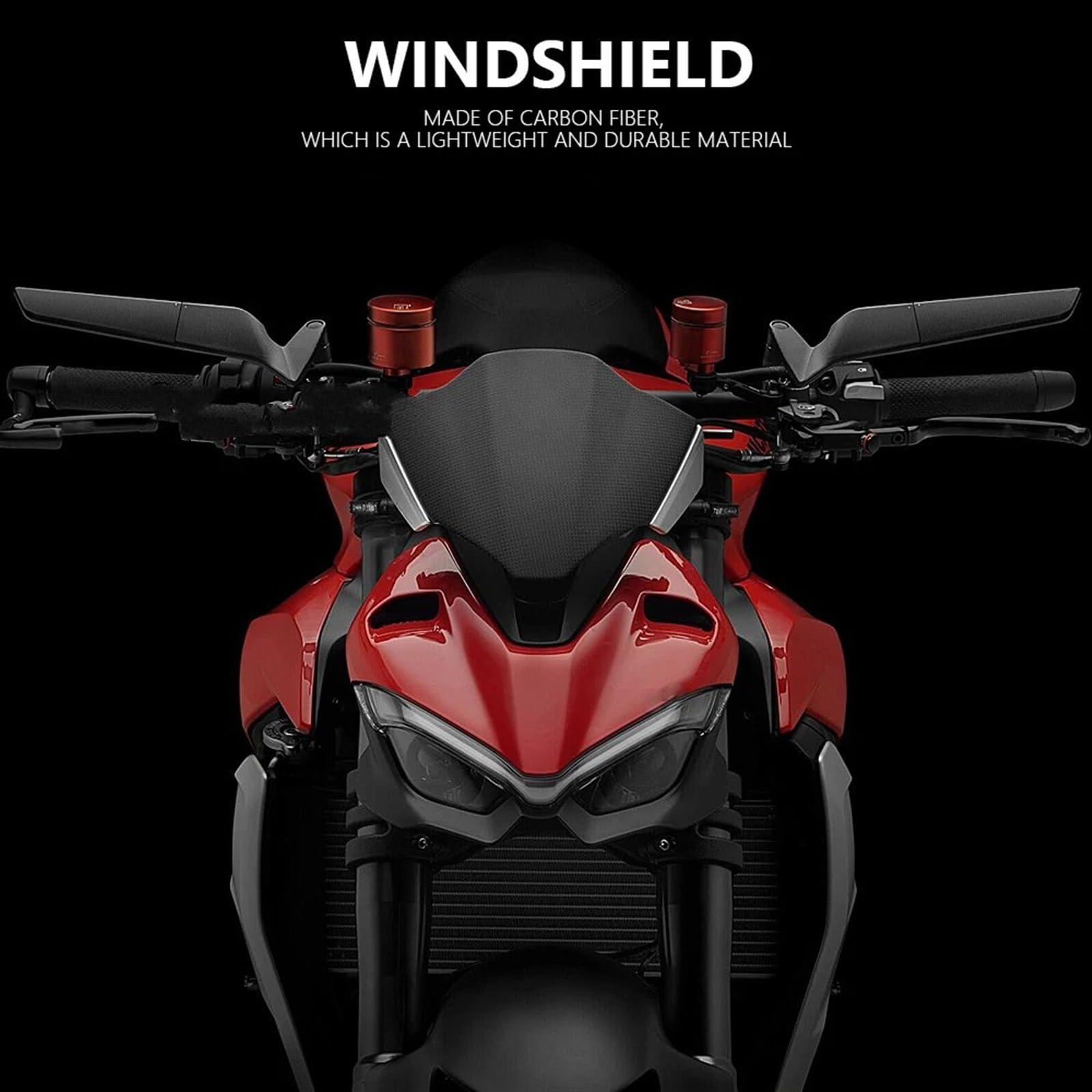 Amazon | バイク用 ウインドスクリーン ドゥカティ用 ストリート