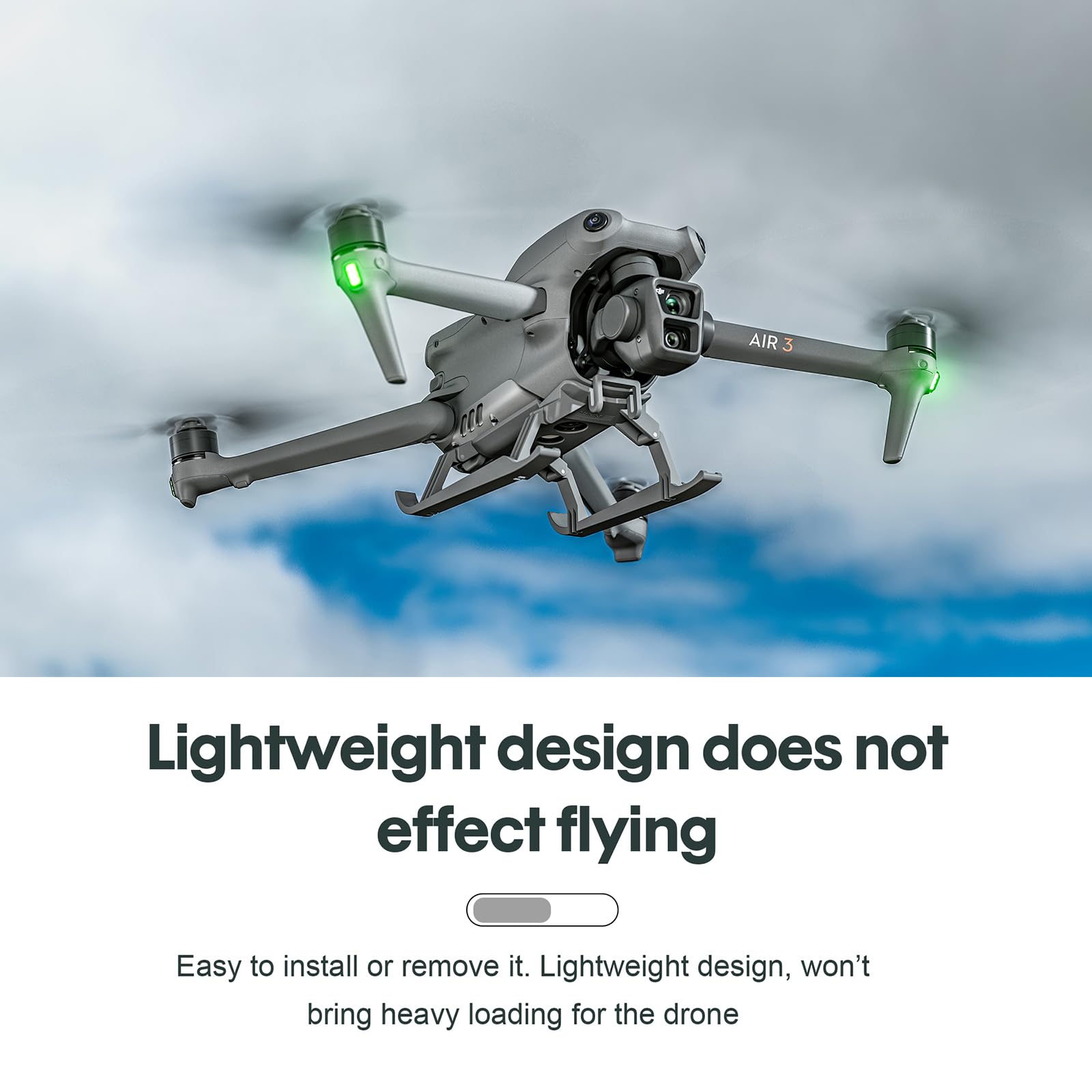 SALALIS Hélices de drone 4 pièces hélice pour Drone Air3 8747F