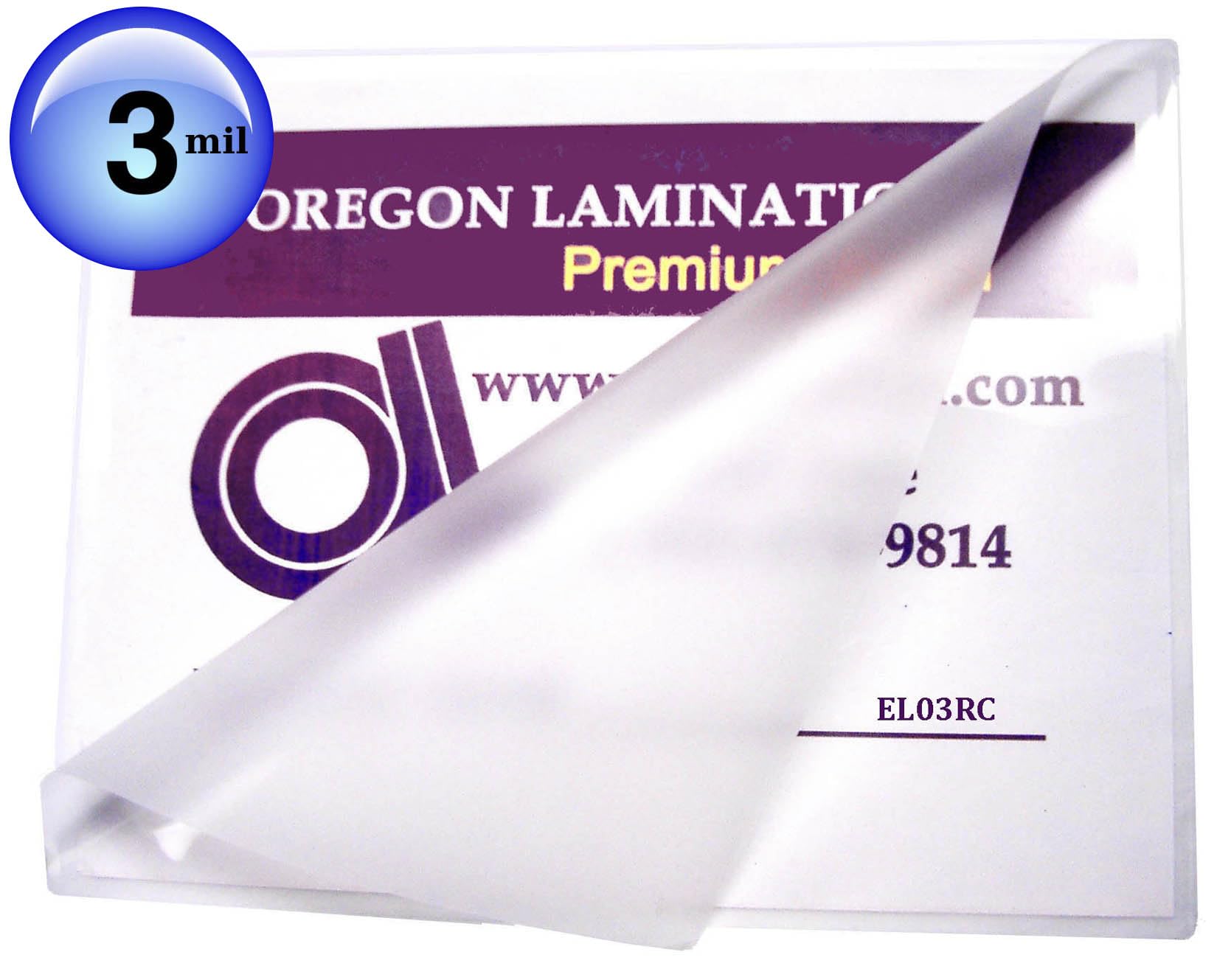 12 x 18 plastificar 3 mil menú laminador mangas Cantidad 100