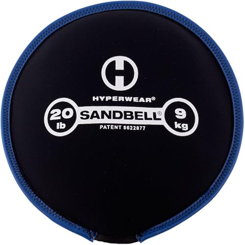 Miniatura 8 de HYPERWEAR SandBell® bolsa de arena suave de peso (1–22 kg) – Precargada con arena limpia de EE. UU., peso suave seguro para entrenamiento de fuerza,