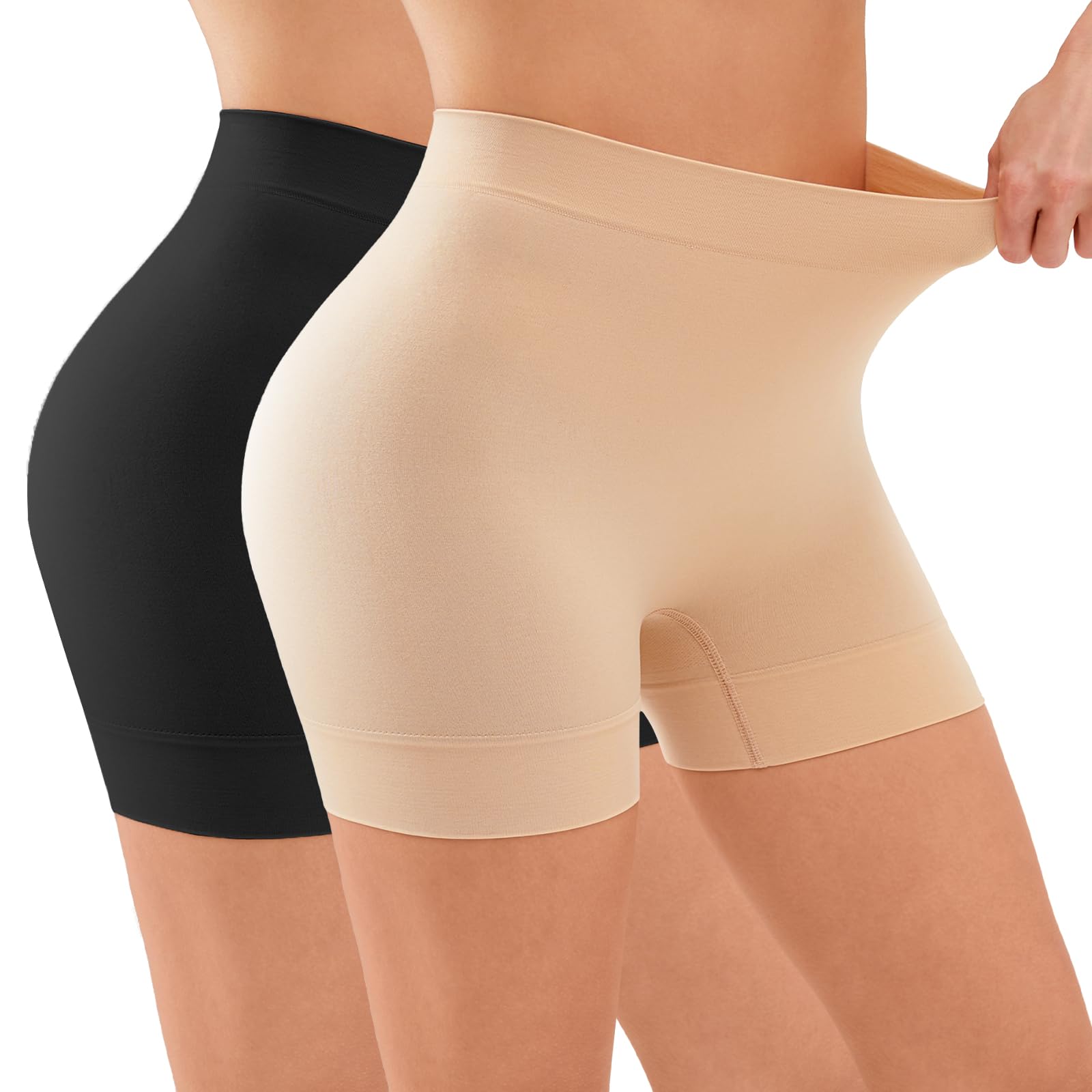 YADIFEN Radlerhose Damen Kurze Hose Damen Shorts Leggings,sehr kurz Shorts Damen,Unter Kleid Rock Anti Scheuern Bequem hohe Taille Boxershorts Hotpants