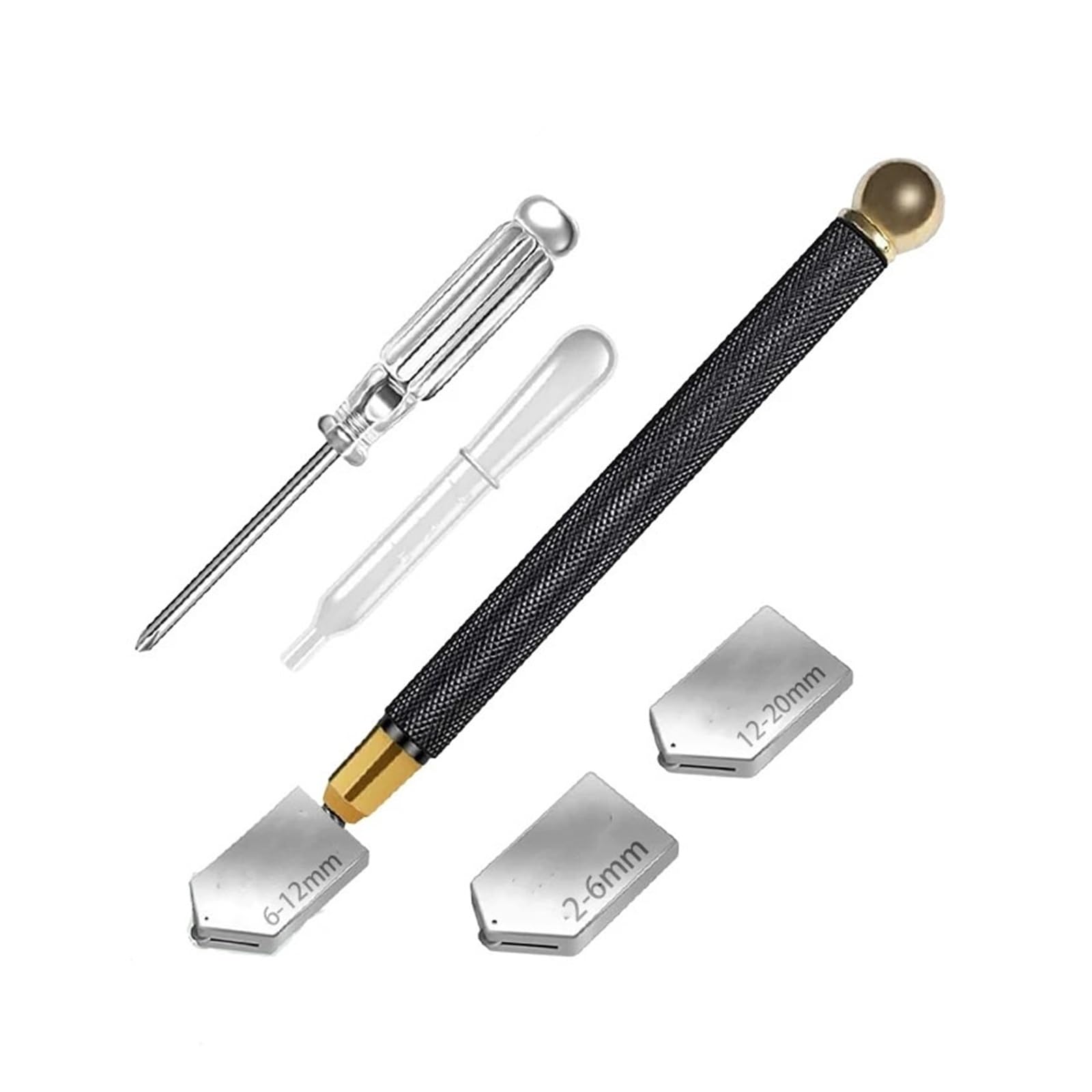 Glass Cutters Diamond Glass Cutter for Tile Cutting Manual Tools(Color 12-20mm)