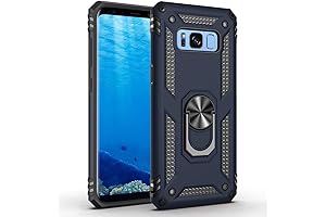 Military Grade Samsung Galaxy S8 Plus Case with Metal 360 Rotating Ring