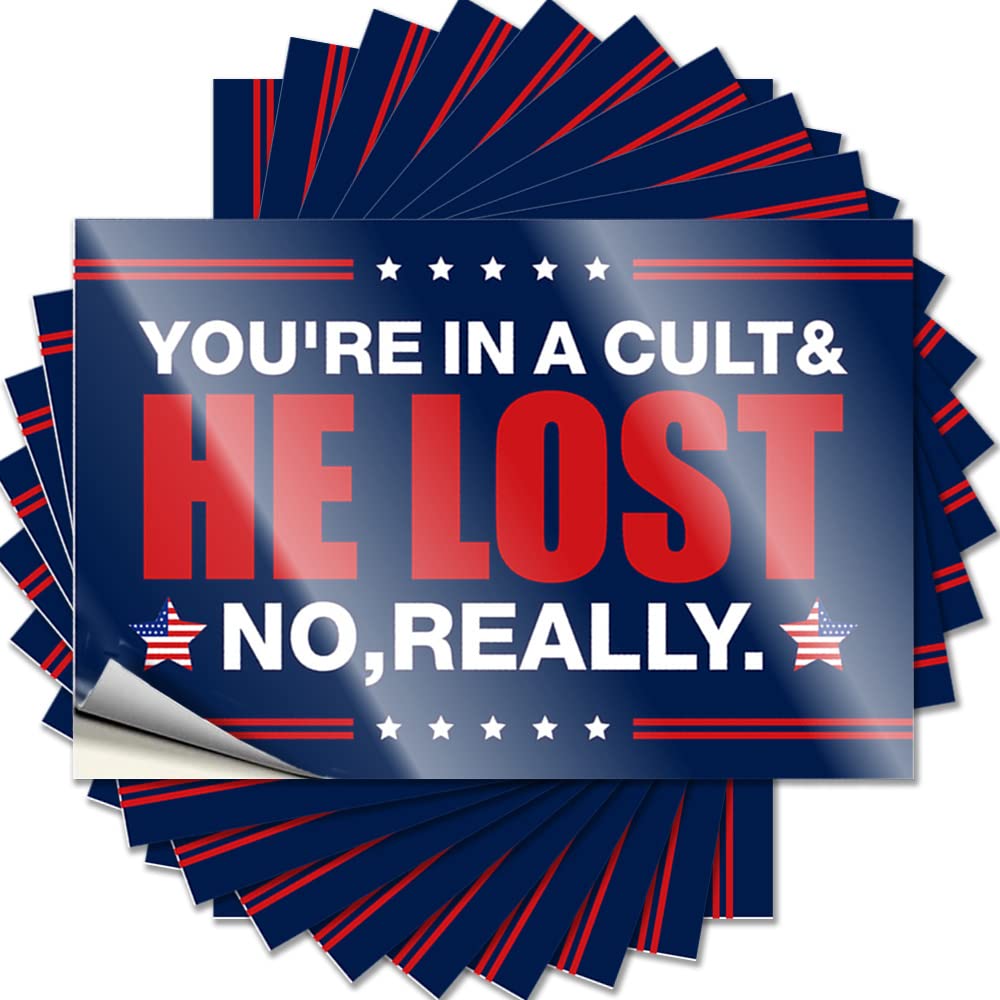 You're in A Cult and He Lost No Really Coastal Kitchen Sets - Stickers Laptop Removable Vinyl Decal(6X9CM)